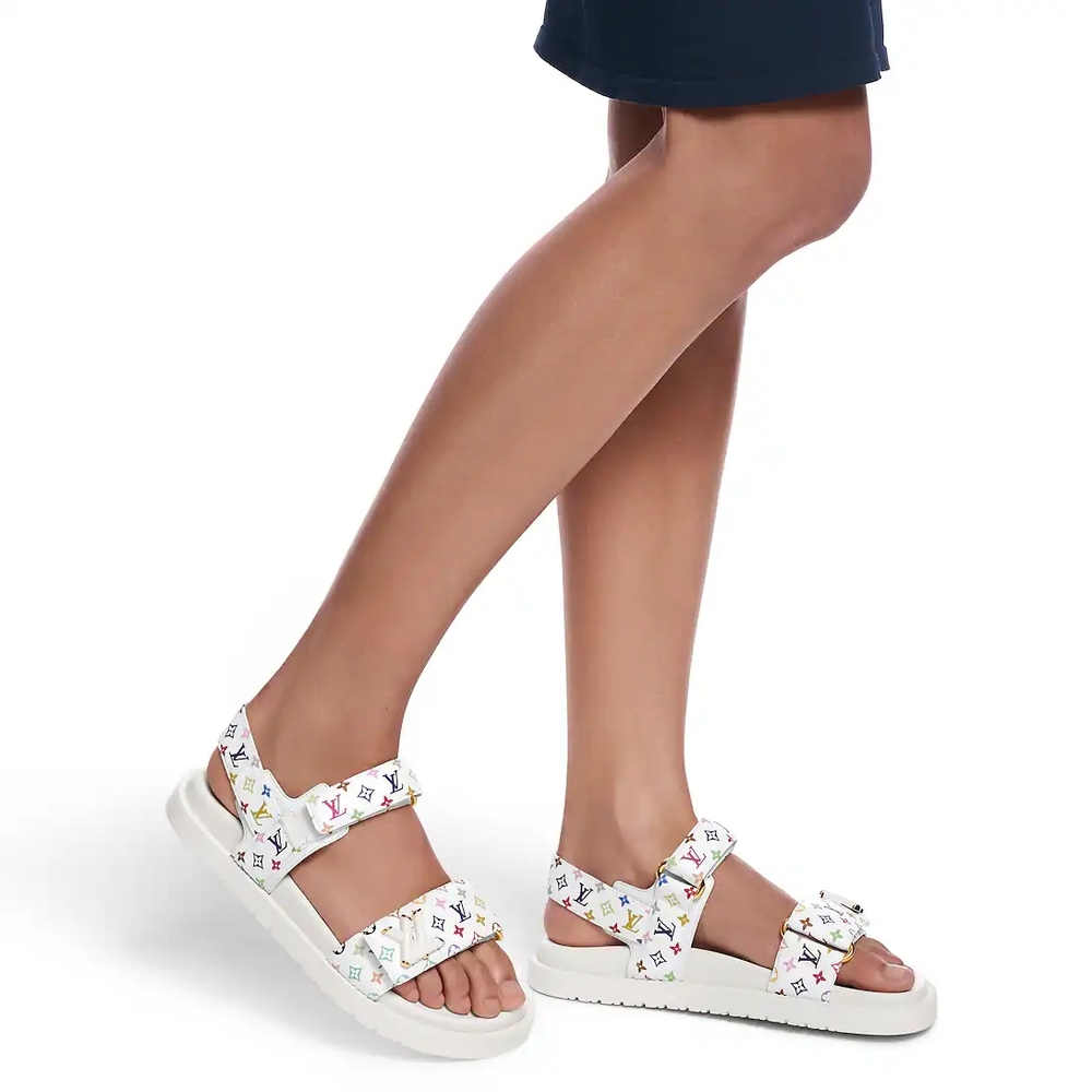 Louis Vuitton Murakami Multicolor Sandals NEW